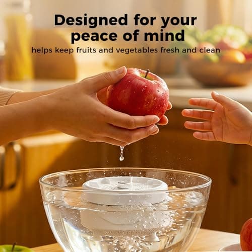 2026 New Fruit and Vegetable Washing Machine, Countertop Fruit Washing Machine, Electric Vegetable Cleaner, Device Waterproof, for Fruits, Suitable for Use in the Kitchen (1PCS) — view 4