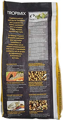 Tropimix Premium Formula for Cockatiels & Lovebirds, 2 lb Bag
