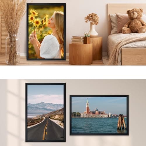 Giftgarden 24x36 Poster Picture Frame Black, 24 by 36 Thin Frame for Wall Display, Single — view 4