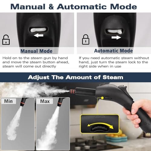 Steam Cleaner,Multi-Purpose Steam Engine with 21 Accessories,248 ° F High-Temperature Steam,Suitable For Floors,Kitchen Oil Stains,Tiles,Carpets,Cars,Toilets — view 3