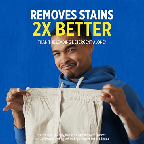 OxiClean All-Purpose Stain Remover Powder for Household, Laundry, Carpet, and Upholstery - Colour Safe, Chlorine Bleach Free, 1.36 kg