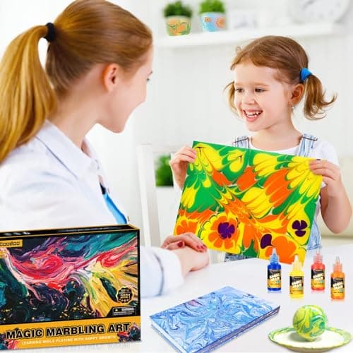 Water Marbling Paint for Kids - Arts and Crafts for Girls & Boys Crafts Kits Ideal Gifts for Kids Age 6-8 8-12 — view 4