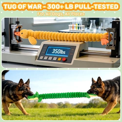 LECHONG 2-Pack 40” Extra-Long Squeaky Dog Toys for Large Dogs, Soft Chew Plush Stuffed Animal Dogs Toy, Interactive Tug-of-War Dog Toys for All Dogs to Keep Them Busy — view 3