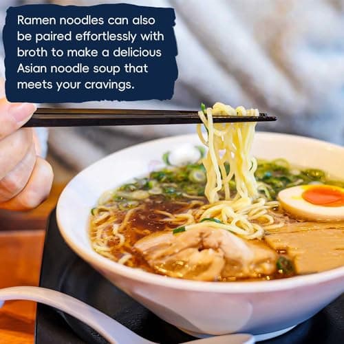SUNGIVEN Organic Ramen Noodles, Healthy Low Sodium Noodles, Ready in 3 Minutes, Non-Fried Instant Noodles, No Additives or Preservatives, 2.46 OZ (Pack of 10) 24.69 Oz — view 5