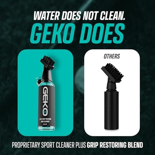 Geko Golf Club Brush and Cleaner System with Magnetic Attachment, Golf Club Cleaning Brush for Grooves, Grips, Irons and Balls — view 4