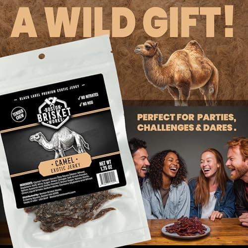CAMEL JERKY – 100% Camel Meat - Exotic Wild Game Snack — view 4