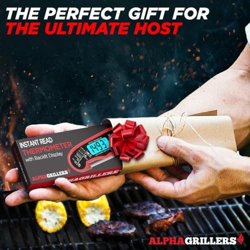 Alpha Grillers Meat Thermometer Digital – Instant Read Food Thermometer for Cooking & Grilling – Professional Kitchen Birthday Gifts for Men, Him, Dad, Husband, Boyfriend — view 5