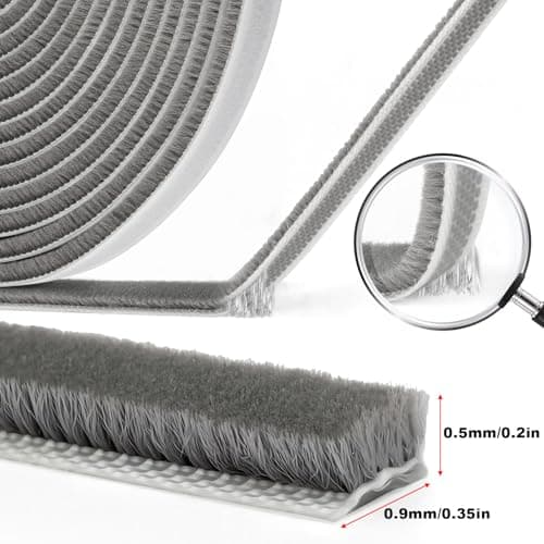 33 Ft Weather Stripping Door Seal, Self-Adhesive Door Insulation Strip