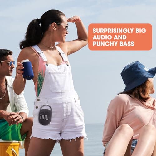 JBL Clip 4 - Portable Mini Bluetooth Speaker, big audio and punchy bass, integrated carabiner, IP67 waterproof and dustproof, 10 hours of playtime, speaker for home, outdoor and travel (Red) — view 3