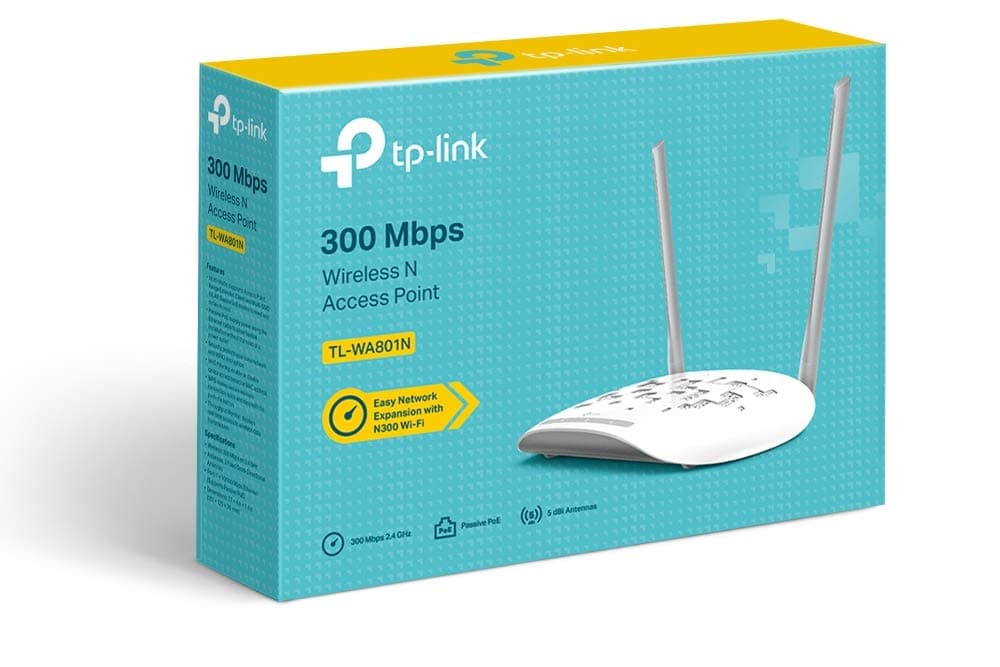 TP-Link TL-WA801N 300 Mbps Wireless N Access Point, Passive PoE Power Injector, Supports Multiple Operation Modes Access Point, Multi-SSID, Client, and Range Extender Modes, 10/100M Ethernet Port — view 4