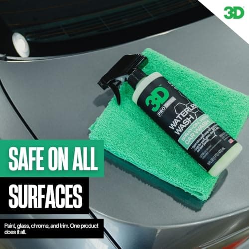 3D Waterless Car Wash - Easy Spray Waterless Detailing Spray - No Soap or Water Needed - Great on Cars, RVs, Motorcycles & Boats 1 Gallon