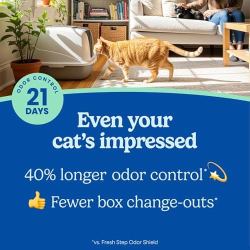 Fresh Step Advanced Ever Fresh Multi Cat Clumping Litter with Febreze Freshness, Ammonia Block Technology, Ultra Absorbent, 16 lb. Box, Pack of 2 — view 2