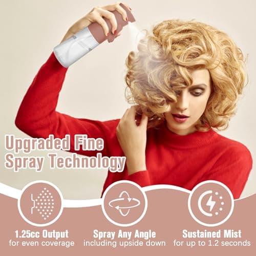Fun Gift Spray Bottle For Hair,Continuous Water Mister for Hairstyling, Salons, Cleaning, Plants,Essential Oil Scents,Ultra Fine Mist Sprayer,6.8 OZ /200 ML-nude pink — view 5