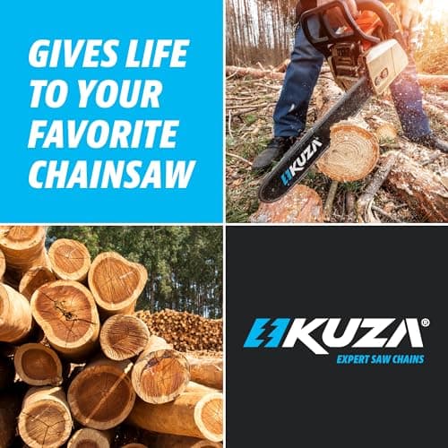 14 Inch Chainsaw Chain 3/8" LP Pitch, 050" Gauge, 52 Drive Links, German Steel, fits Husqvarna 120i, 135, Echo CS-310, Ryobi RY3714, Makita XCU11Z, EGO, WORX, POULAN and more - S52 (3 Chains) — view 4