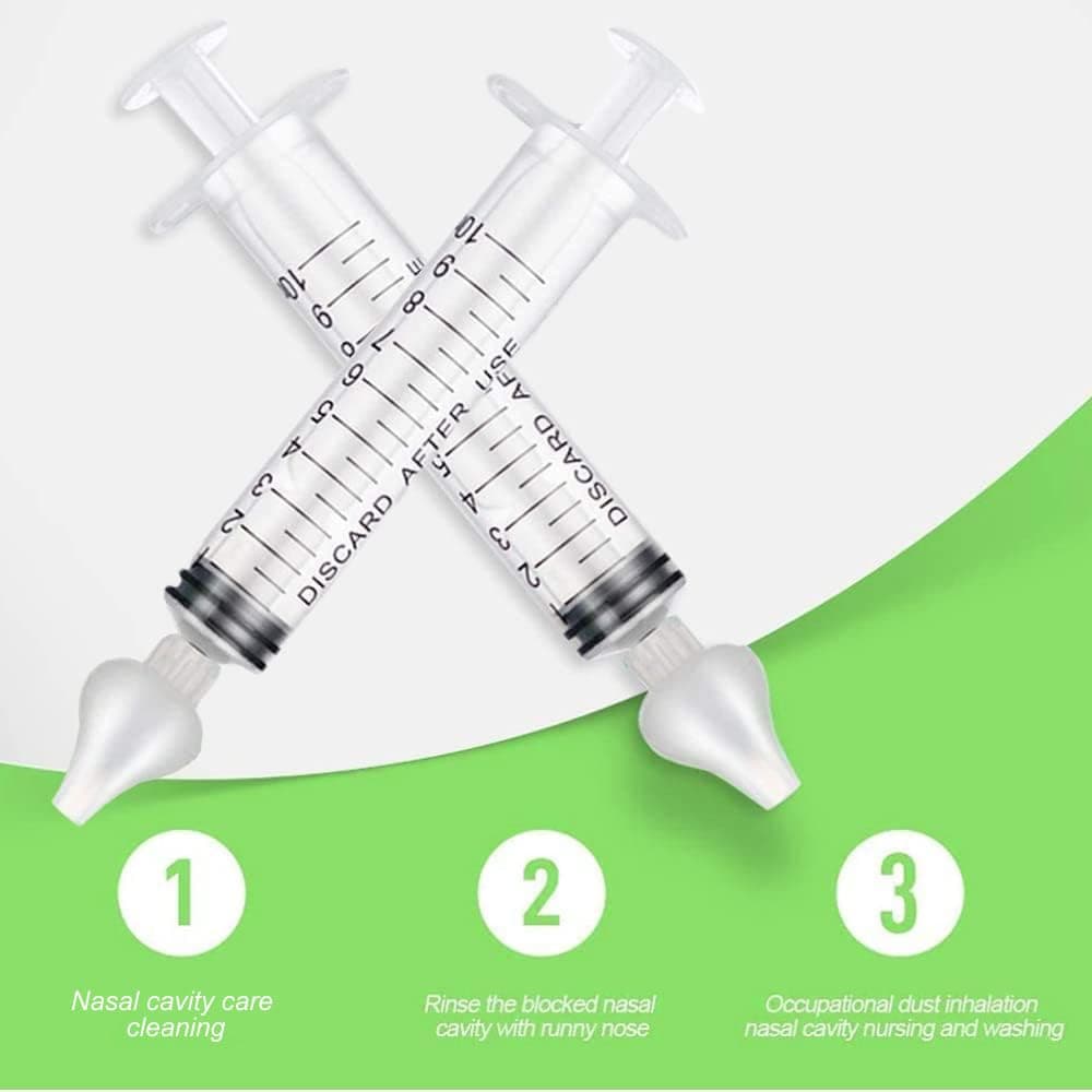 2 Pcs Aspirador Nasal Bebes, Aspiradores Nasales, Silicona limpiador de Nariz Seguro 10 ml, Reutilizable de Irrigador Nasal para Bebes, limpiador de Nariz Seguro, Cómodos y Seguros — view 4
