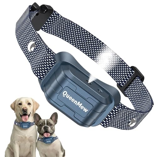 Bark Collar, Dog Bark Collar for Large Medium Small Dogs, Citronella Dog Bark Collar with Adjustable Spray & Sensitivity, Rechargeable Anti-Bark Collar for Dogs with Safe, 2 Collar Straps(Blue)