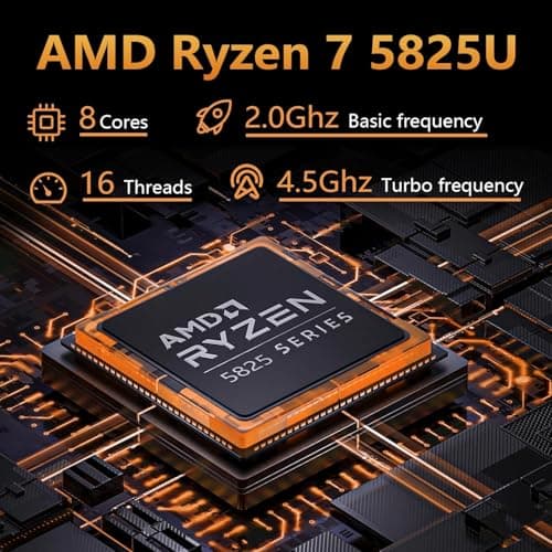 HP Laptop for 2025-2026 Home Student Business, Lifetime MS Office, AI Computer, 15.6” FHD, AMD Ryzen 7, 64GB RAM, 2.5TB Storage (2TB SSD+ 500GB Ext), Wi-Fi 6, Privacy Cam, MarxsolAccessory, Win 11 Pro — view 3