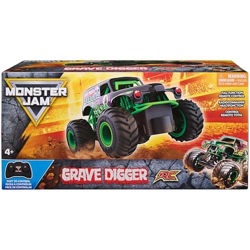 Monster Jam , Official Grave Digger Remote Control Monster Truck Toy, 1:24 Scale, 2.4 GHz, for Ages 4 and Up