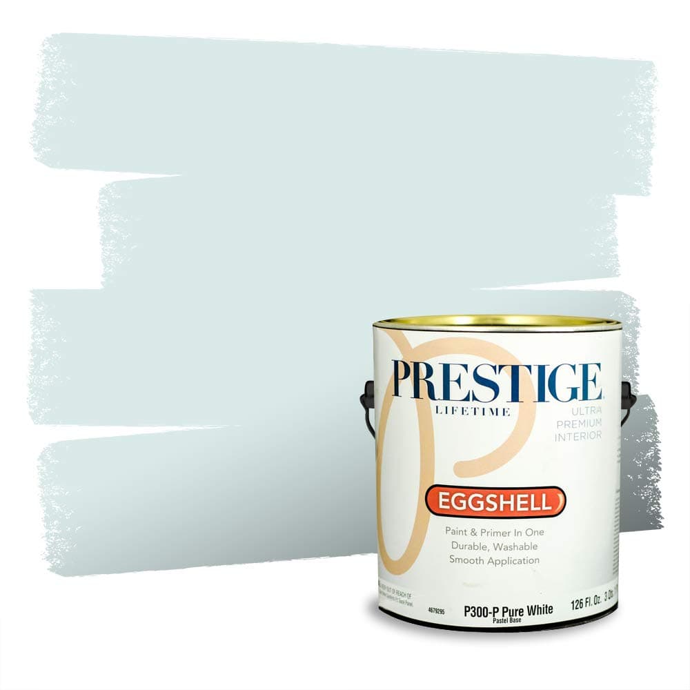 PRESTIGE Paints Interior Paint and Primer In One, 1-Gallon, Semi-Gloss, Comparable Match of Valspar* Dewdrop* — view 702