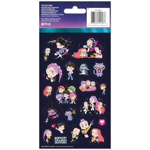 Netflix Kpop Demon Hunters Standard Stickers - 4 Sheet — view 4