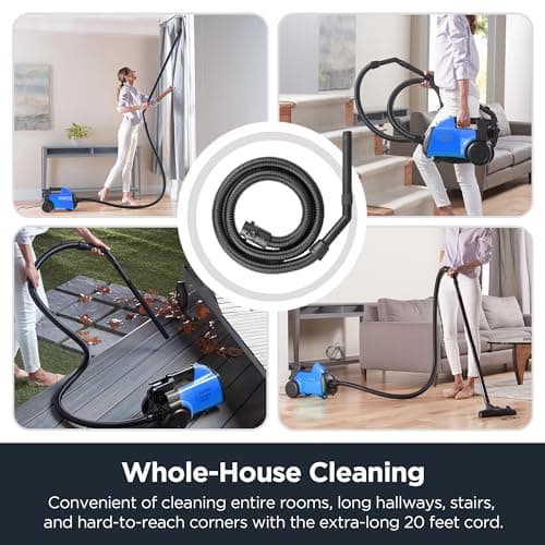 Eureka Bagged Canister Vacuum Cleaner, 3670H w/ 2bags, 3670h-blue — view 3