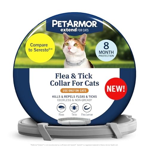 PetArmor Extend Flea & Tick Treatment & Prevention Collar for Cats, 8 Months of Protection, 1 Count