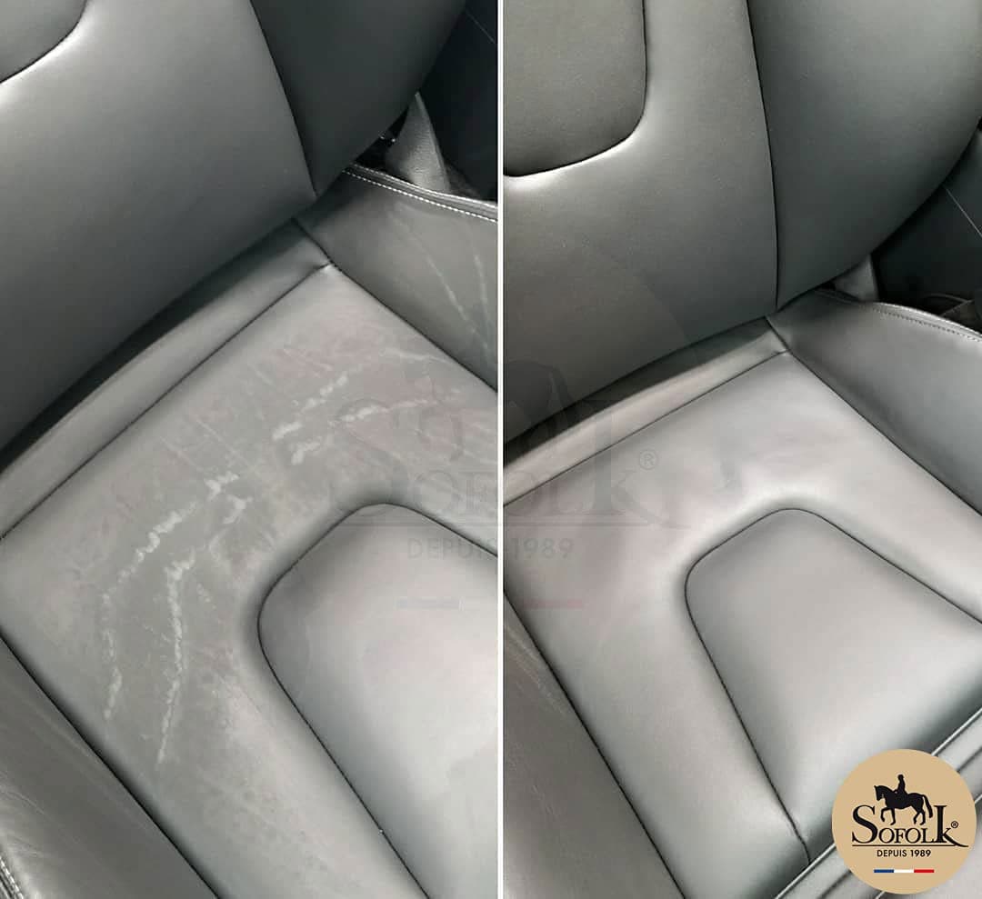 Sofolk - Kit de retoque Pintura Cuero/Cuero de imitación - Tinte para Volante de Coche, Asiento de Coche, sofás, Zapatos, Chaquetas y Ropa - Cuero dañado, Rayado, arañado, Descolorido — view 4