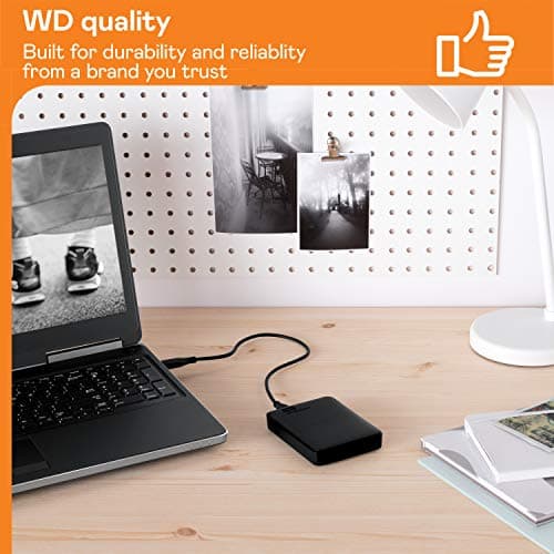 WD 2TB Elements Portable External Hard Drive for Windows, USB 3.2 Gen 1/USB 3.0 for PC & Mac, Plug and Play Ready - WDBU6Y0020BBK-WESN — view 3