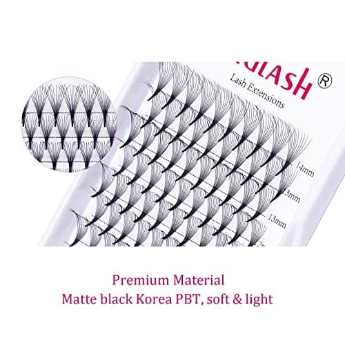 Premade Lash Fans 10D 0.07 Volume Lash Extensions Soft Individual Lashes Premade Fans Eyelash Extensions Russian Pre Fan Lash Extensions (10D-0.07-D, 8-14mm) — view 3