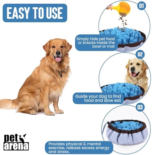 PET ARENA Adjustable Snuffle mat for Dogs, Dog Puzzle Toys, Enrichment Pet Foraging mat for Smell Training and Slow Eating, Stress Relief Interactive Dog Toy for Feeding, Dog Mental Stimulation Toys — view 2