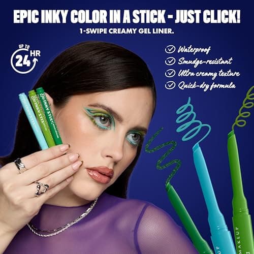 NYX PROFESSIONAL MAKEUP Epic Inky Stix Eyeliner, Mechanical Cream Gel Eyeliner, Waterproof Formula With Up To 24HR Wear - 12 Blush Byte (Metallic Coral Pink) — view 4