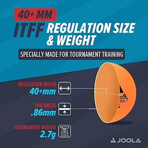 JOOLA Training 3 Star Table Tennis Balls 12, 60, or 120 Pack - 40mm Regulation Bulk Ping Pong Balls for Competition and Recreational Play - Fun as a Cat Toy - Indoor and Outdoor Compatible — view 2