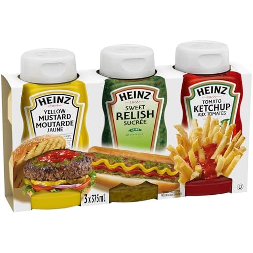 Heinz Tomato Ketchup, Sweet Relish & Yellow Mustard Variety Pack, 3 ct Pack — view 5