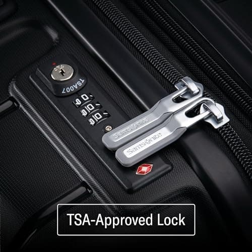 Samsonite Freeform Hardside Carry-On Luggage with Spinner Wheels - Hardshell Suitcase - TSA, Airline-Approved - Expandable Hard Shell, Smooth Rolling Wheels for Lightweight Travel – Black — view 5