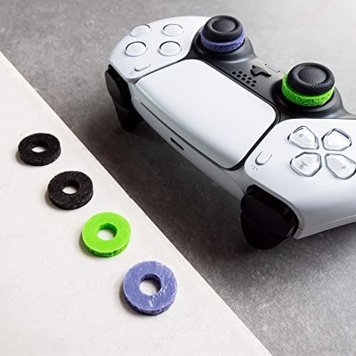 KontrolFreek Precision Rings | Aim Assist Motion Control for PlayStation 4 (PS4), PS5, Xbox One, XBX, Switch Pro & Scuf Controller (Black/Purple/Green) — view 3