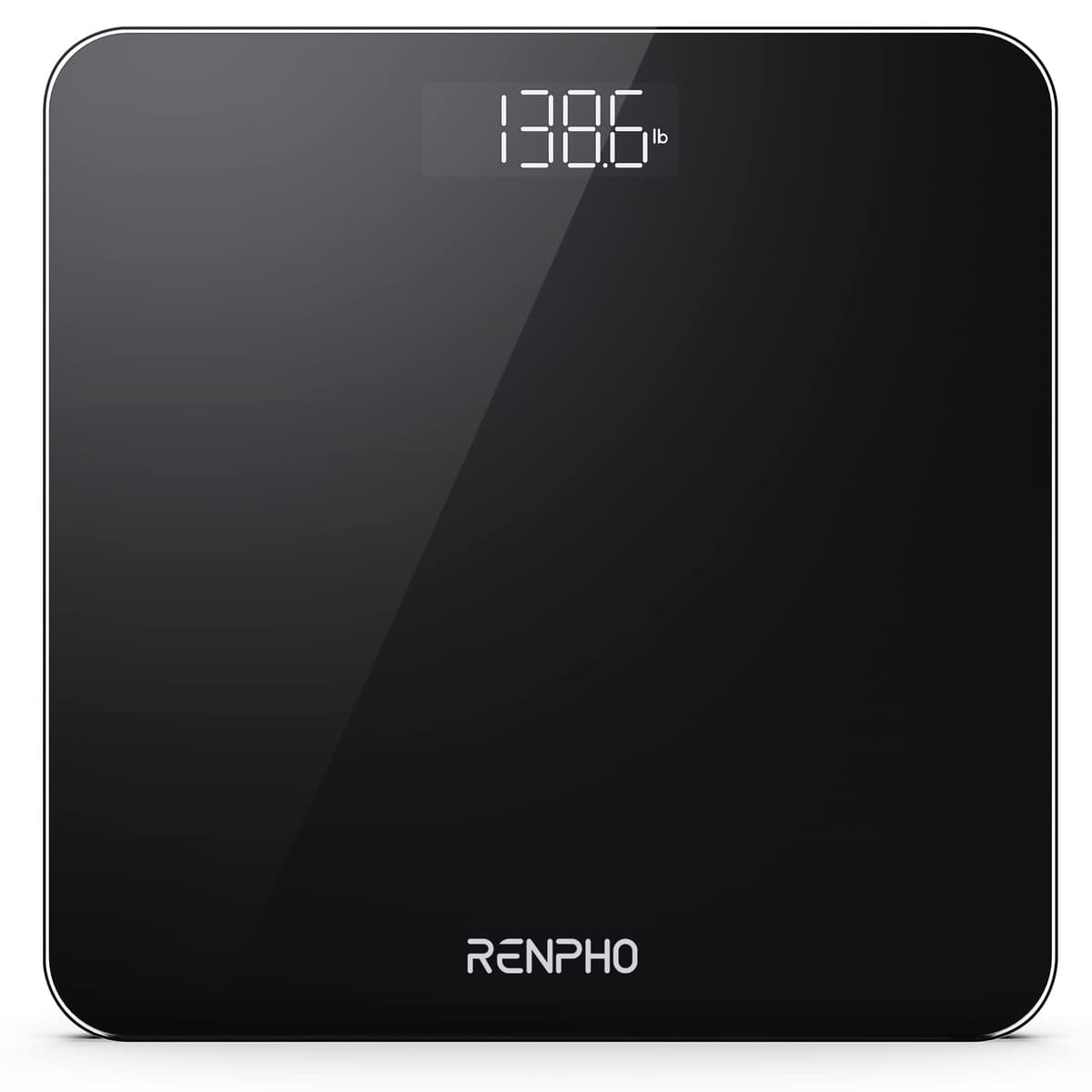 Báscula De Baño Digital RENPHO, Báscula De Peso Corporal De Alta Precisión Con Pantalla Iluminada, Graduación de 0,1 lb (50 g) precisión, Tecnología Step-On, 180kg/400lb, Negro, Core 1S — view 8
