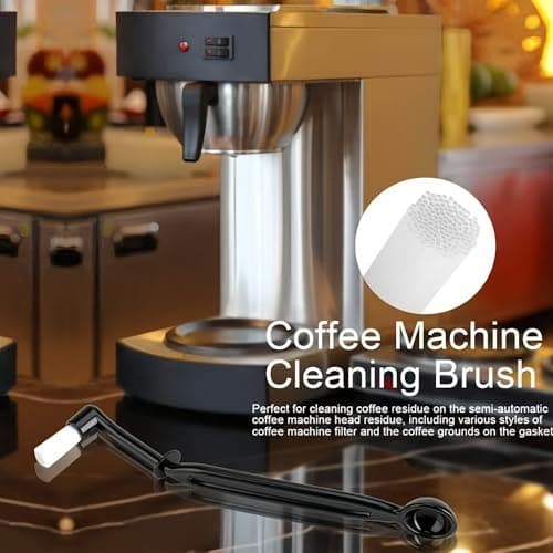 4-Piece Coffee Machine Cleaning Brush Set, 2 Cleaning Brushes and 2 Coffee Brushes With Spoon heads, For Cleaning Coffee Grinders, An Ideal Accessory For Your Home Kitchen — view 2