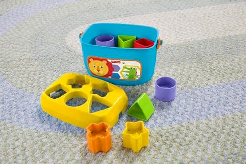 Fisher-Price Stacking Toy Baby's First Blocks Set of 10 Shapes for Sorting Play for Infants Ages 6+ Months — view 3
