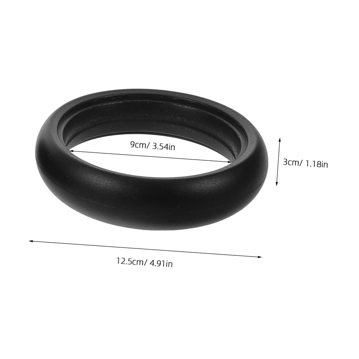 Universal and Sturdy Rubber Material 5 Inch Stroller Tire Replacement Rubber Smooth Pushchair Wheel Tire with Smooth Rolling Feature for Buggy and Buggy — view 2