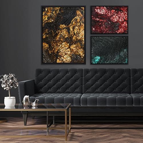 Pixy Canvas Floater Frame 16x20 for 3/4 (0.75) inch Deep Canvas Paintings/Canvas Prints/Wood Canvas Panels/Wall Art/Wall Decor/Home Decor/Artwork (Black, 16 x 20 inch, Portrait) — view 2