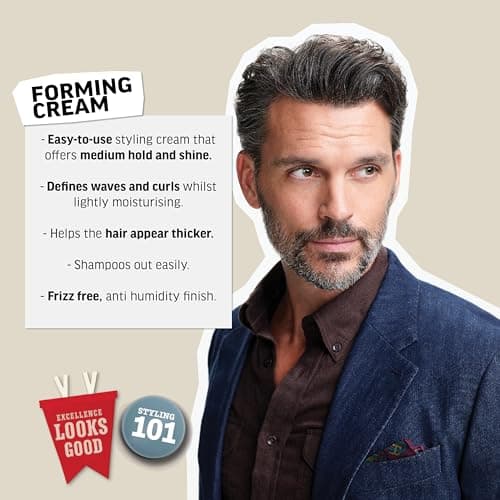 American Crew Men's Hair Forming Cream, Like Hair Gel with Medium Hold & Medium Shine, 3 oz — view 2