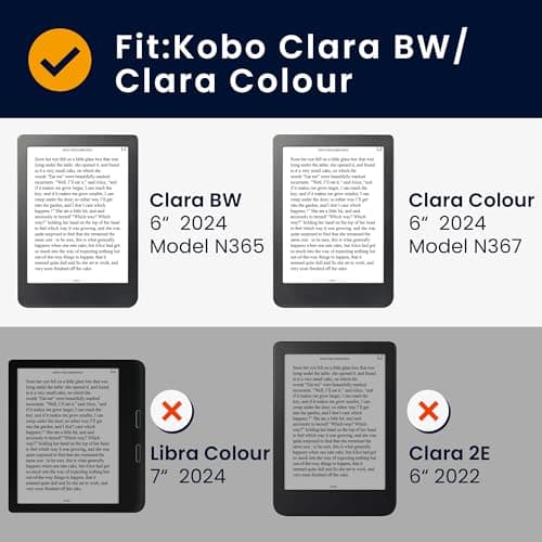 kwmobile Case Compatible with Kobo Clara BW/Colour Case - eReader Cover - Rabbits and Flowers White/Brown/Gray Green — view 5