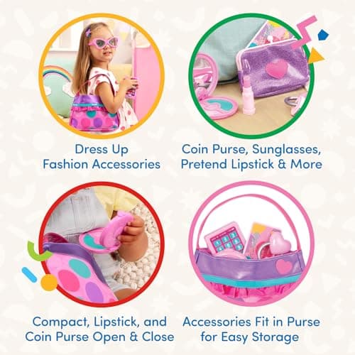 Battat – Play Circle – Makeup & Beauty Set – Dress Up Fashion Accessories – Pretend Play – Princess Purse Set – 3+ Years — view 4
