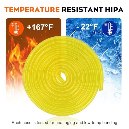 Hipa 4 Size Gas Fuel Line Hose Tubing 4 ft. Each for Small Engine Chainsaw Lawn Mower String Trimmer WeedEater Blower Model Parts I.D x O.D 1/8" x 3/16" 3/32" x 3/16" 1/8" x 1/4" .08" x .14" — view 3