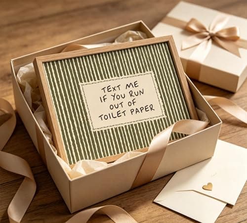 Framed Bathroom Quotes Art, Text Me If You Run Out of Toilet Paper, 8x10in — view 3