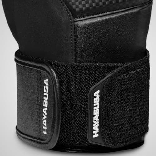 Hayabusa T3 Boxing Gloves for Men and Women Wrist and Knuckle Protection, Dual-X Hook and Loop Closure, Splinted Wrist Support, 5 Layer Foam Knuckle Padding - Black, 14 oz — view 6
