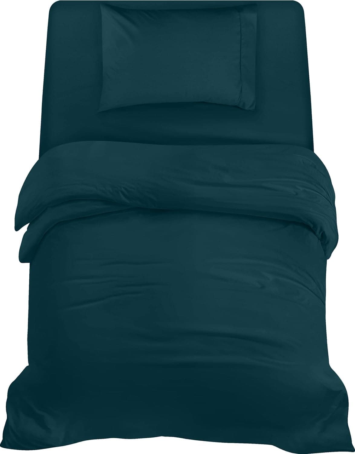 Utopia Bedding 3 Piece Single Bedding Set - Duvet Cover, Fitted Sheet with Pillow case - Soft Brushed Microfiber (Grey) — view 16