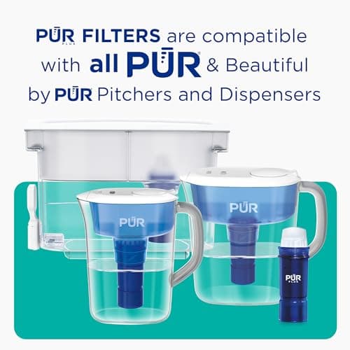 PUR Plus Water Filter Replacement for Pitchers & Dispensers, 6-Month Supply, 3 Count, Blue (PPF951K3) — view 6