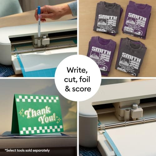Cricut Explore® 5 Essential Bundle + Digital Content, Taupe - Precise Cutting Machine - Works with 100+ Materials - Sleek, Simplified Design - Includes Supplies for 65 Projects + Bonus Digital Content — view 5