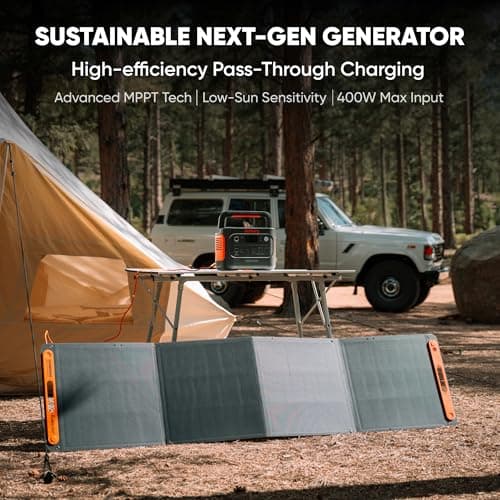Jackery Solar Generator 1000 v2 with 2 * 200W Solar Panels, 1070Wh LiFePO4 Portable Power Station, 1500W AC Output, 1hr Fast Charge, Backup Power for Outdoor Camping, RV, Off-Grid & Emergency — view 6
